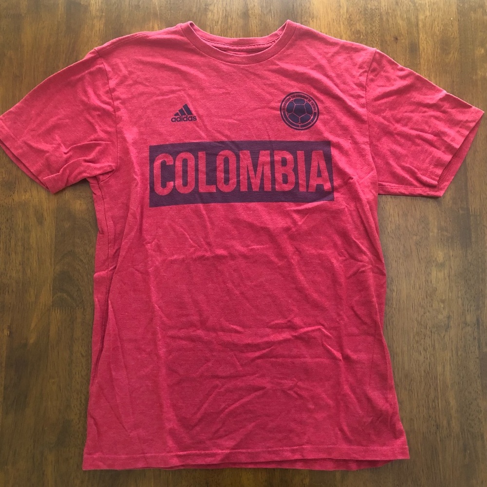 Red Adidas Brand Colombia shirt
